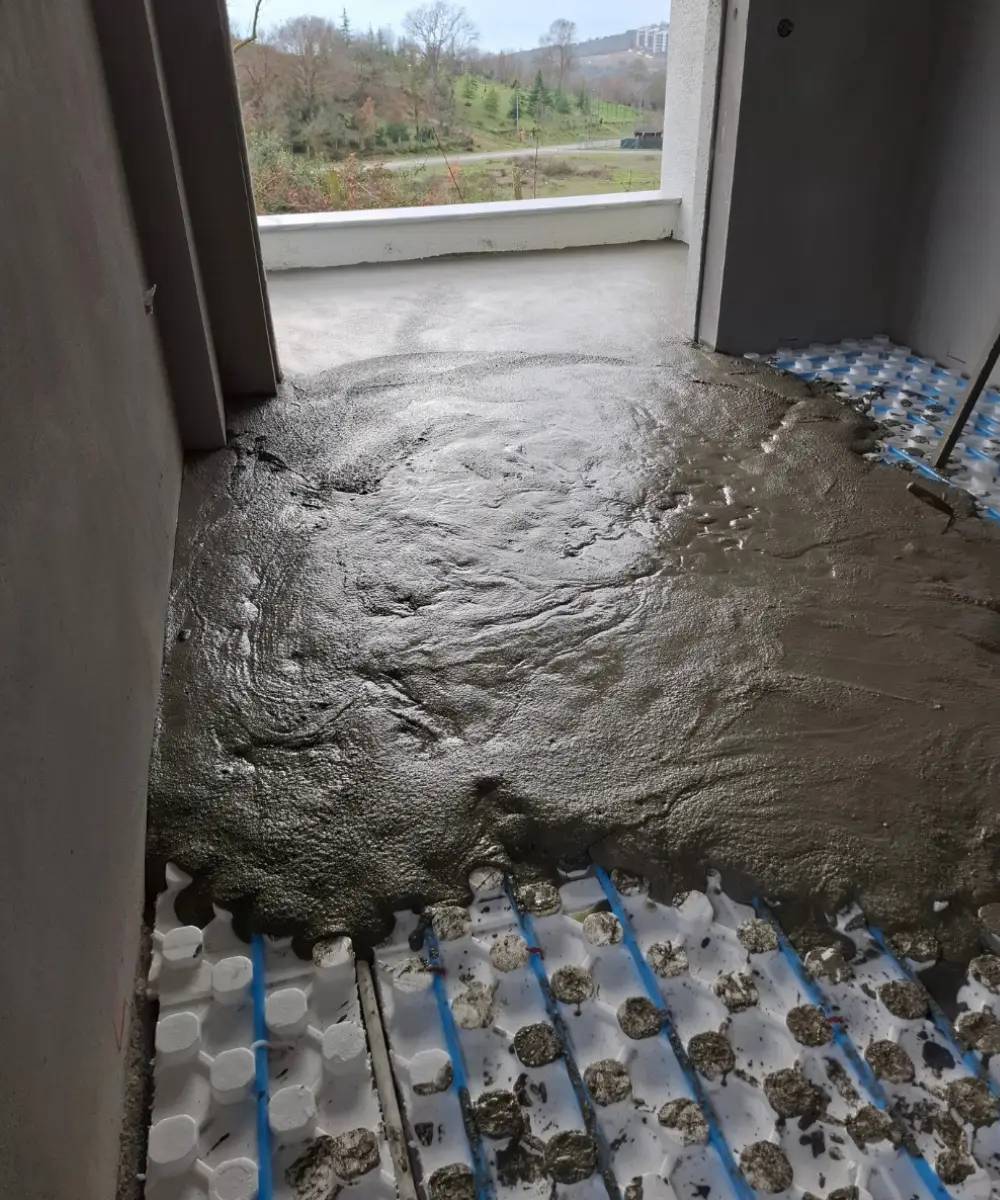 Thermax Yerden Isıtma Şapı ve Ahşap Üzeri Beton Uygulaması